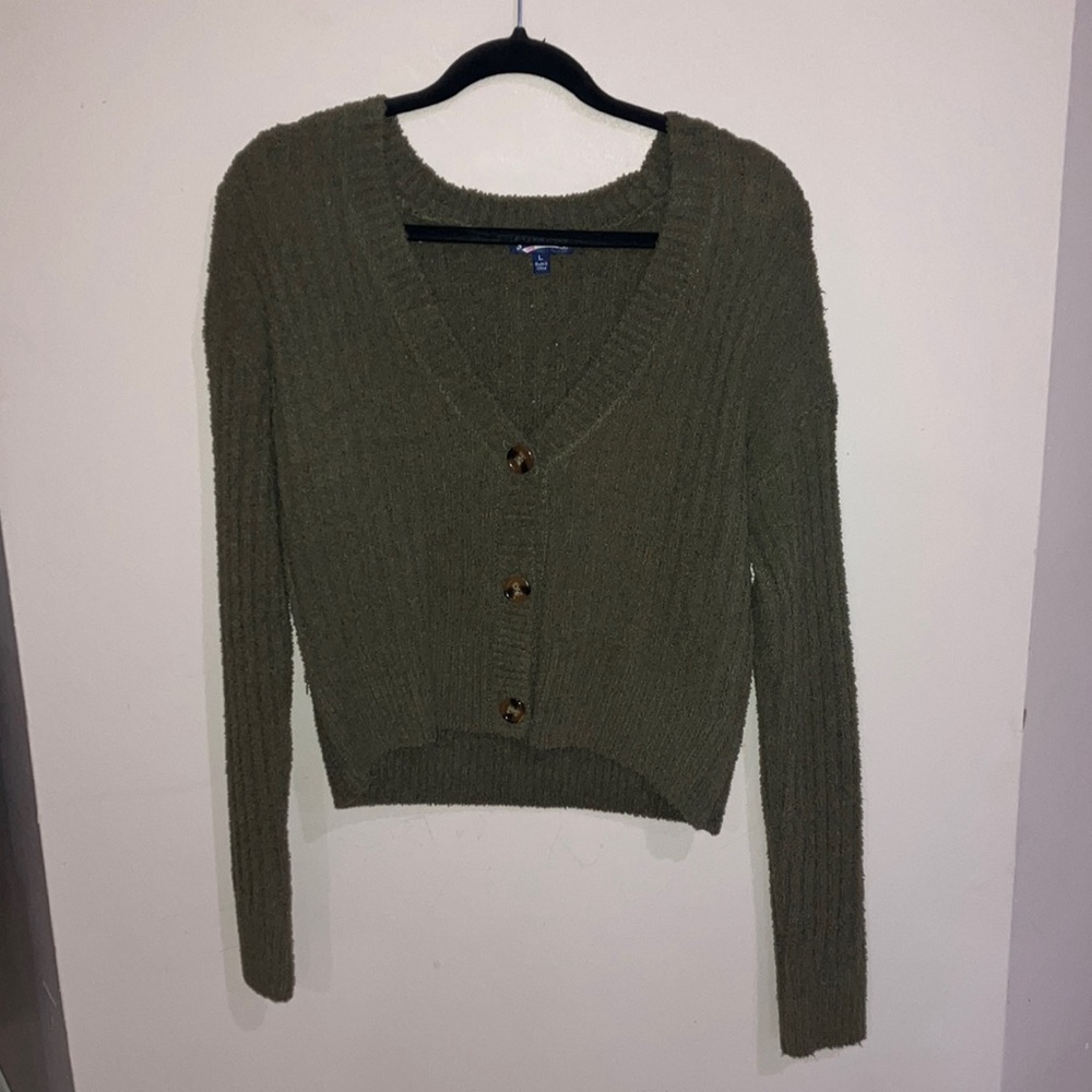 Knitted Material Sweater Top